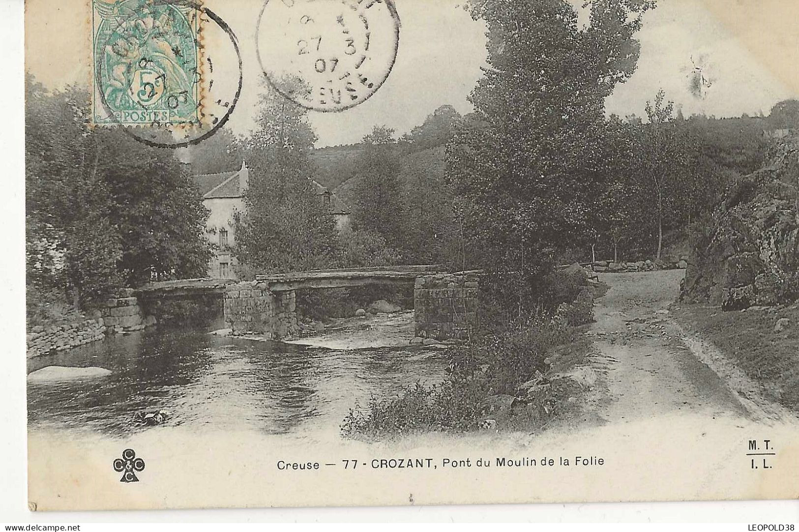 CROZANT Pont Du Moulin De La Folle - Crozant