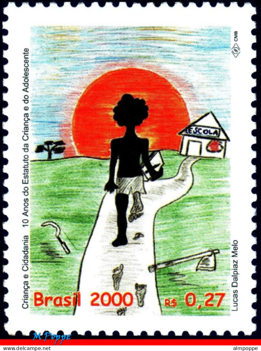 Ref. BR-2757 BRAZIL 2000 - CHILD AND CITIZENSHIP,SUN, MI# 3051, MNH, JUSTICE 1V Sc# 2757 - Neufs