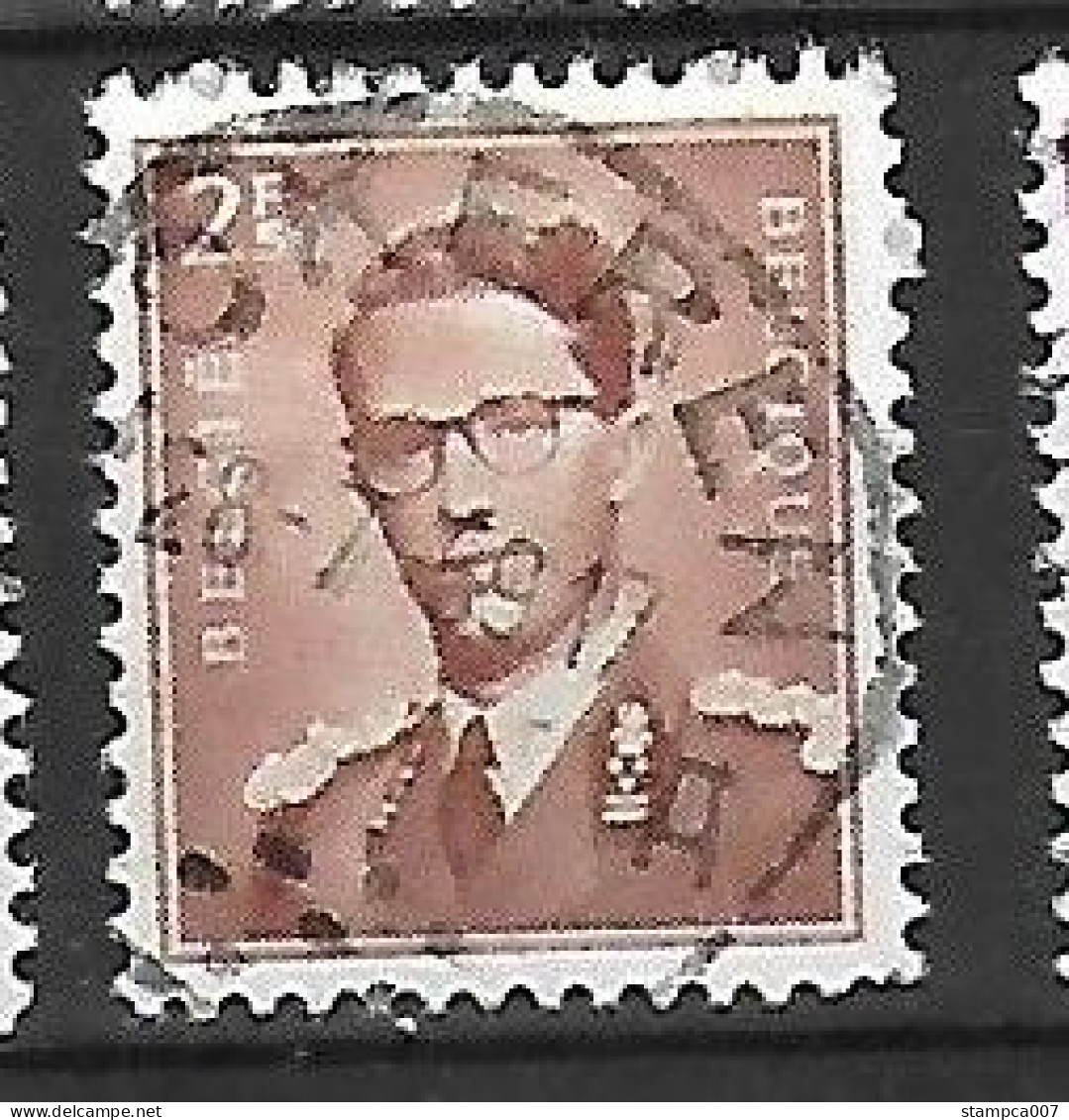 OCB Nr 1028 Centrale Stempel Lokeren - King Roi Koning Boudewijn Baudouin Marchand - 1953-1972 Lunettes