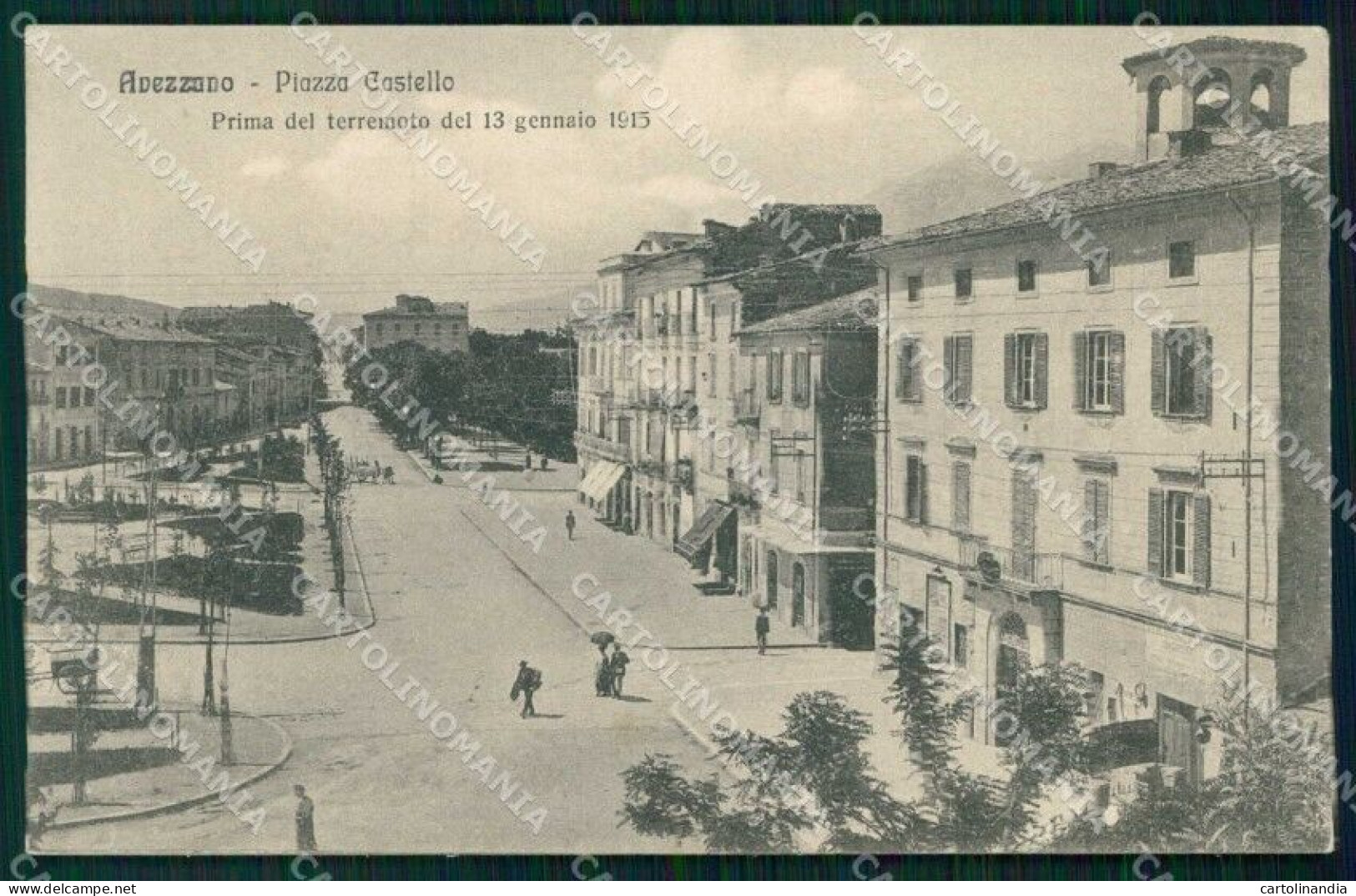 L'Aquila Avezzano Piazza Castello Pre Terremoto Alterocca 19393 Cartolina RB5630 - L'Aquila