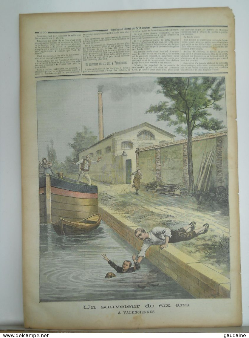 Le Petit Journal N°82 - 18 Juin 1892 - Course à Pied Paris Belfort Valenciennes - Sauveteur De 6 Ans Eugène Woisel - 1850 - 1899