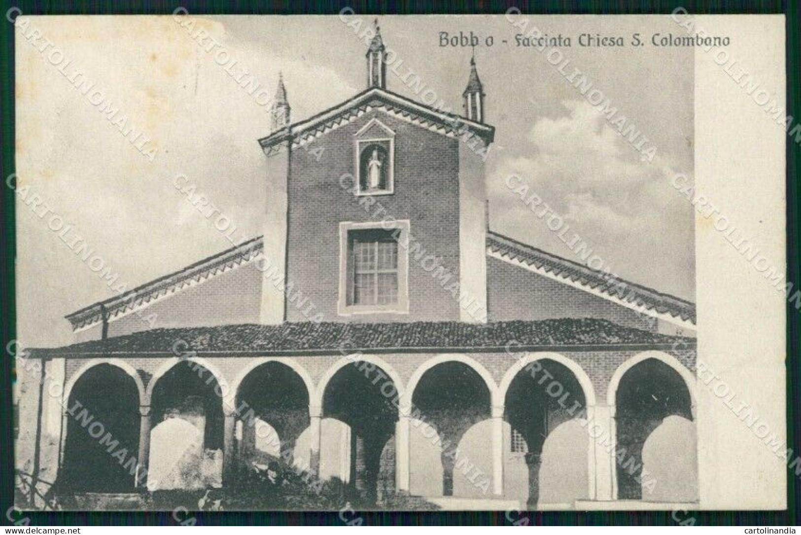 Piacenza Bobbio Facciata Chiesa San Colombano Cartolina RB6270 - Piacenza