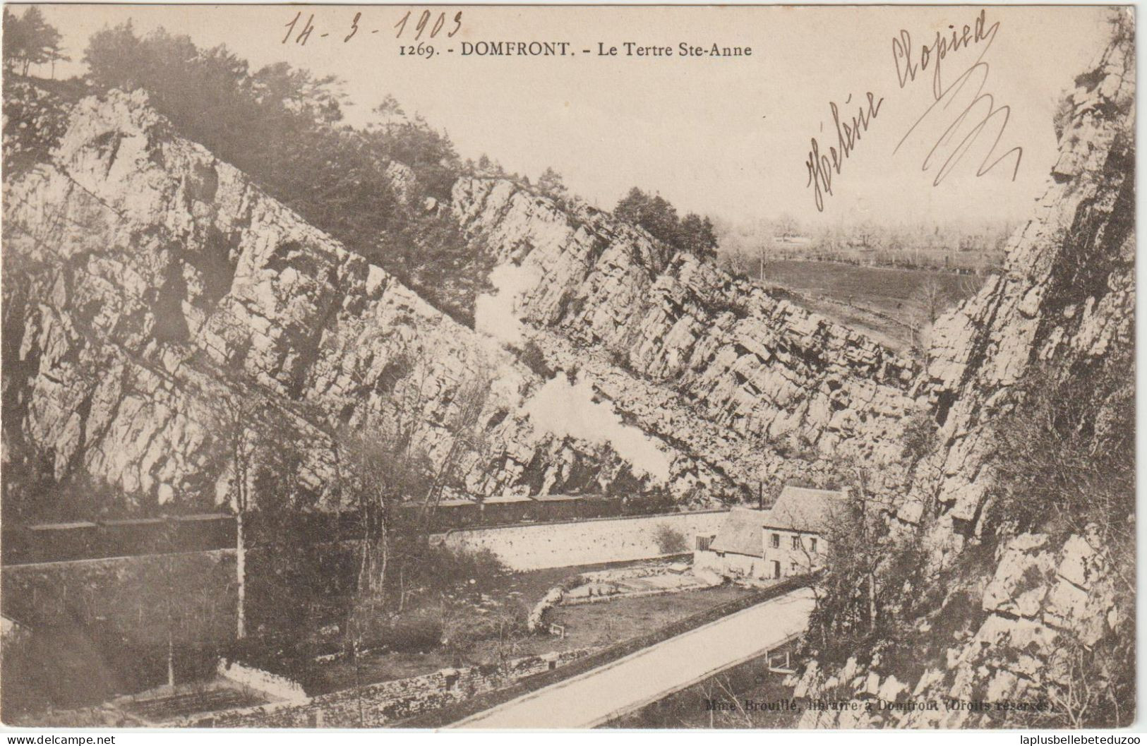 CPA - 61 - DOMFRONT - Le Tertre Ste Anne - Cliché Pas Courant - 1909 - Domfront