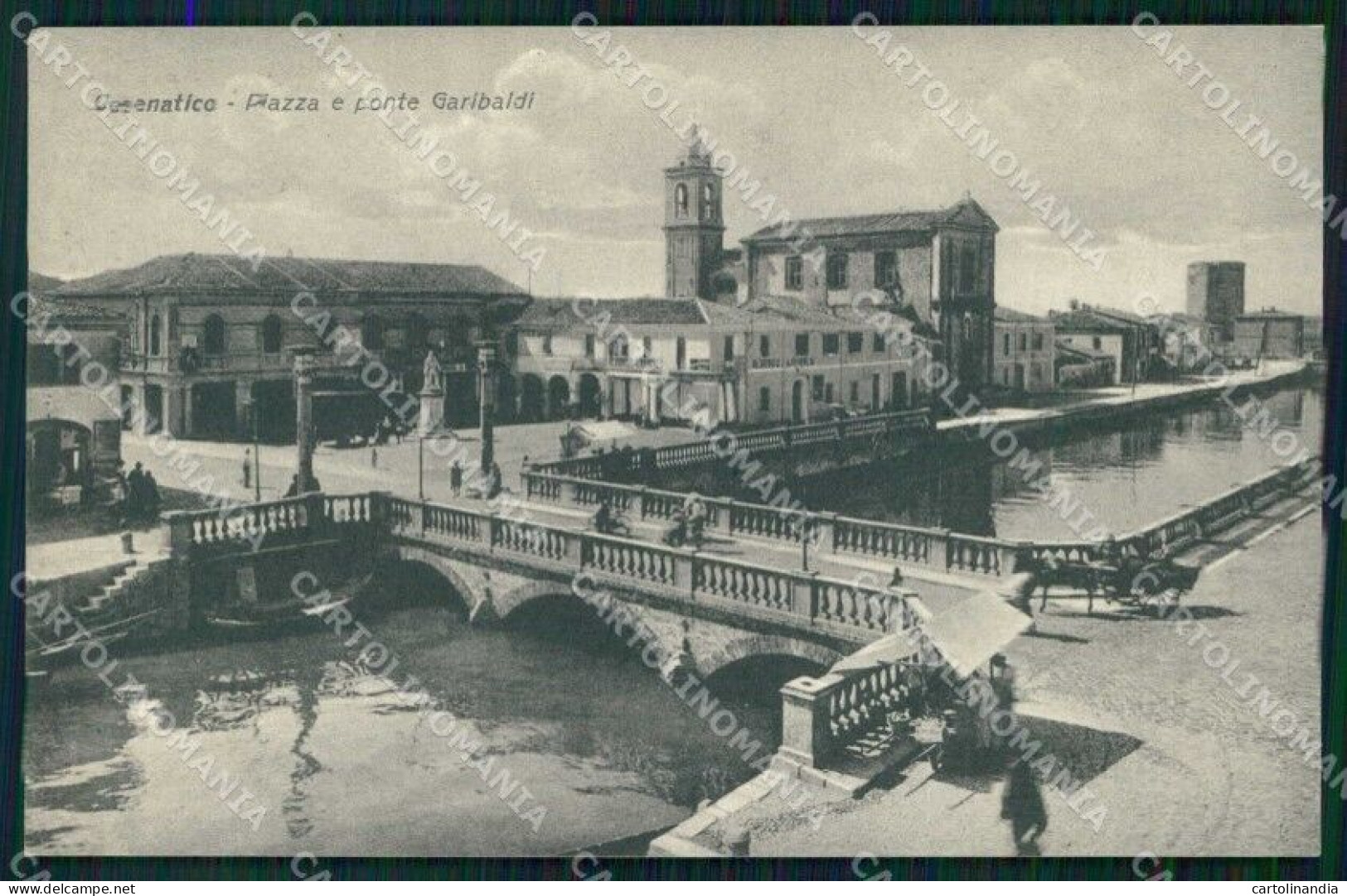 Forlì Cesenatico Piazza E Ponte Garibaldi Cartolina RB6741 - Forlì