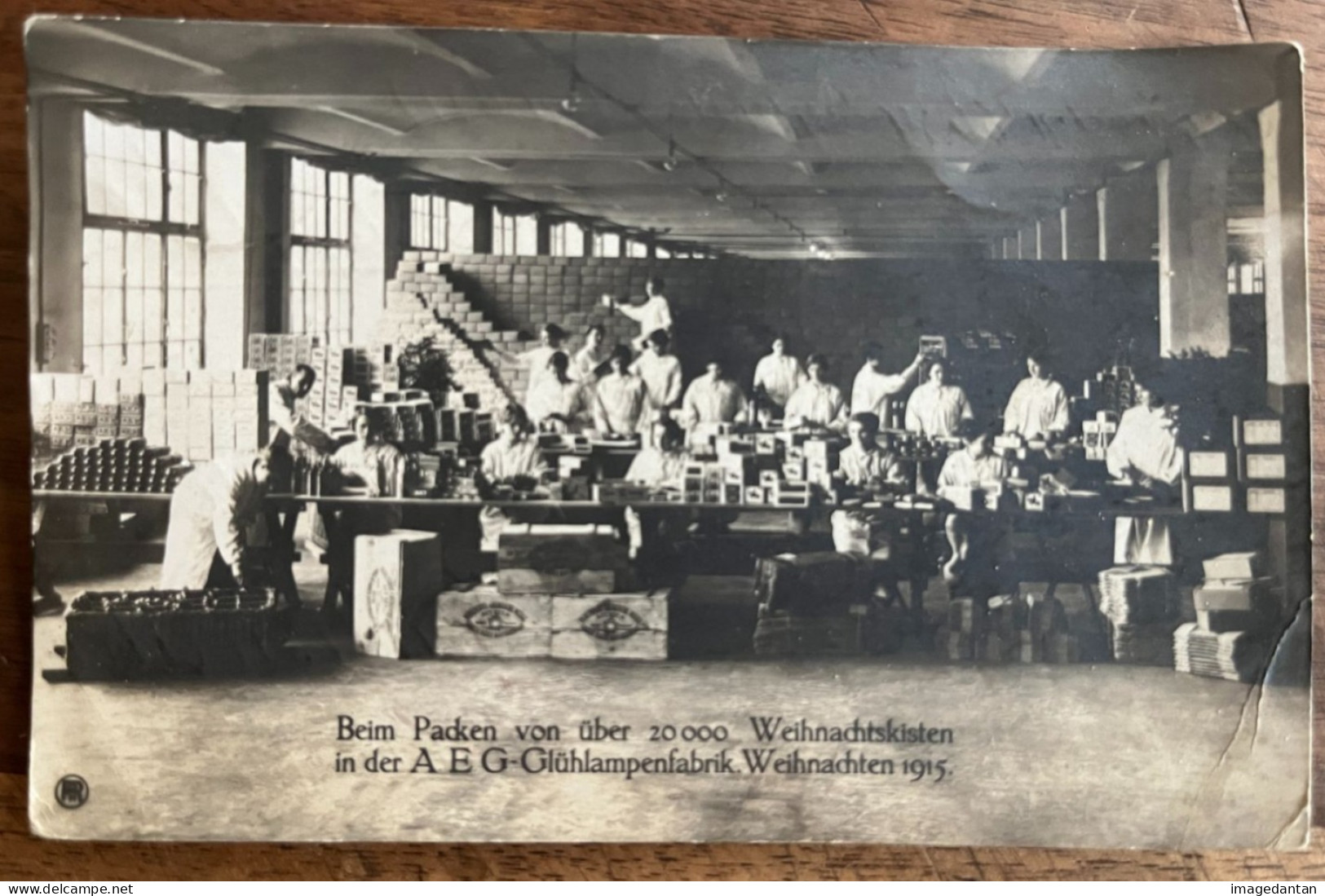 PK Marlen Près Kehl Strasbourg - AEG Glühlampenfabrik Weinachtskisten Kriegsjahr 1915 - Fabrique D'ampoules - Kehl