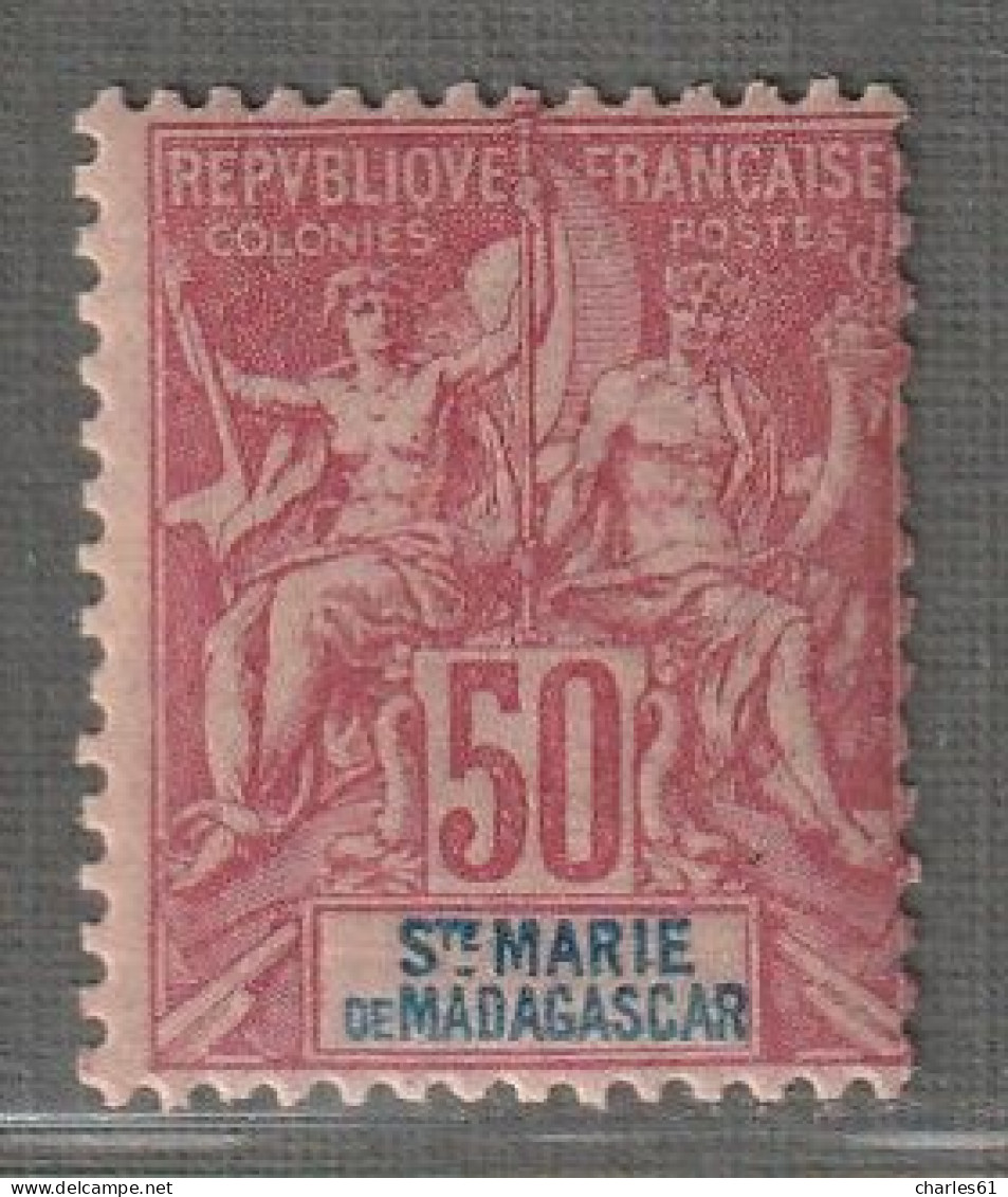 Sainte Marie De Madagascar - N°11 ** (1894) 50c Rose - Nuevos