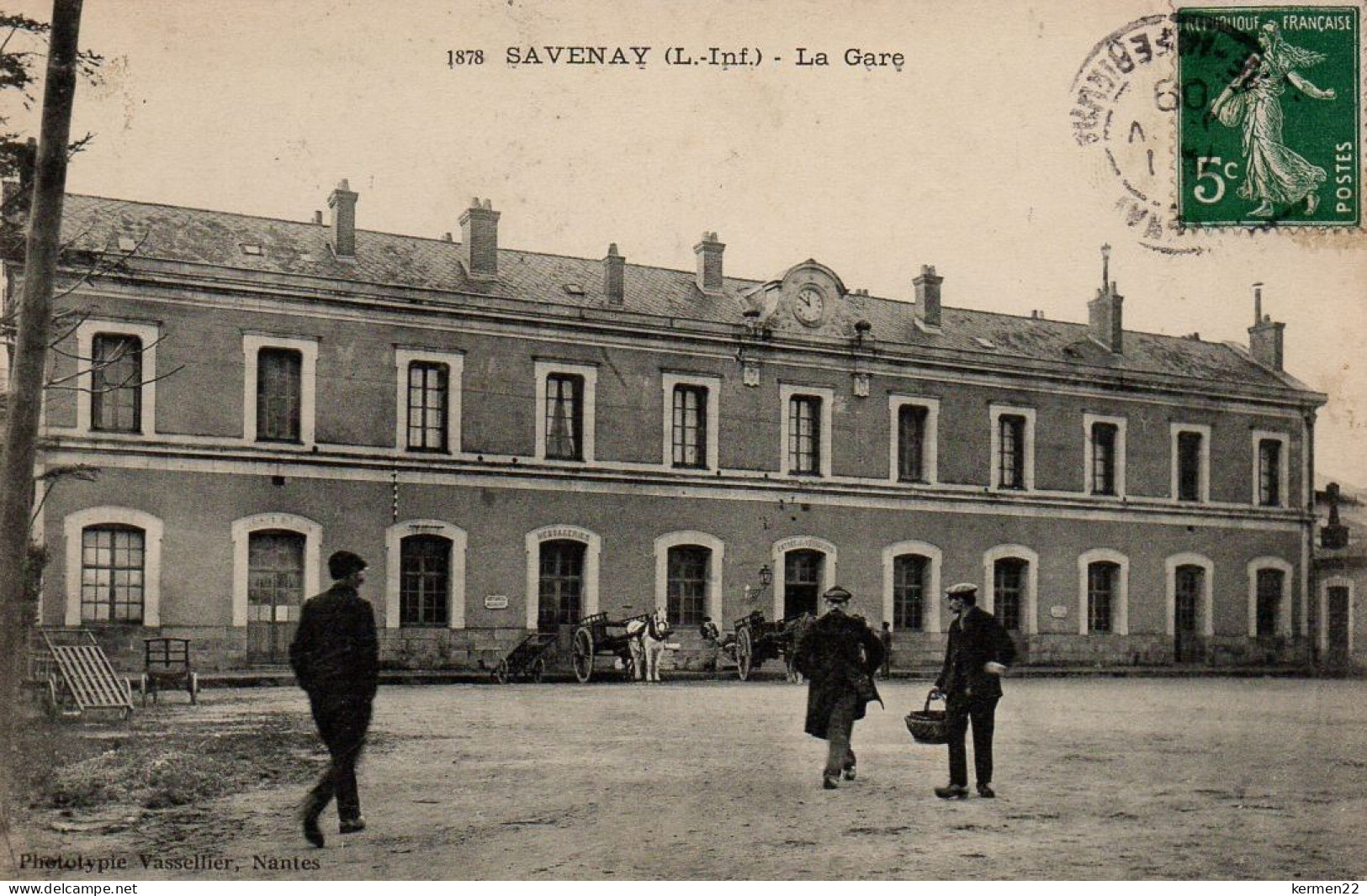 CPA 44 SAVENAY La Gare - Savenay