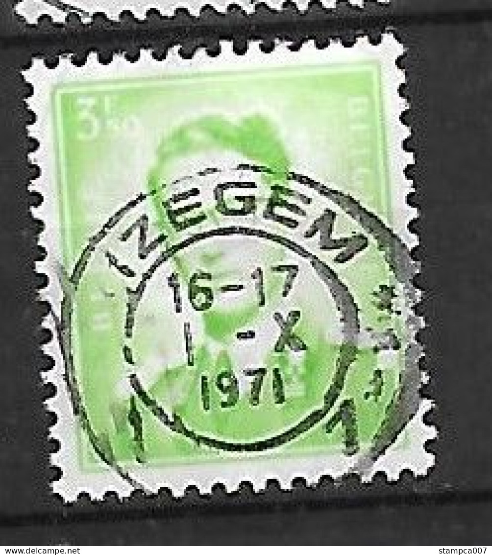 OCB Nr 1068  Centrale Stempel Izegem - King Roi Koning Boudewijn Baudouin Marchand - 1953-1972 Bril