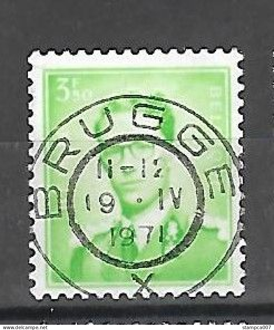 OCB Nr 1068  Centrale Stempel Brugge - King Roi Koning Boudewijn Baudouin Marchand - 1953-1972 Occhiali