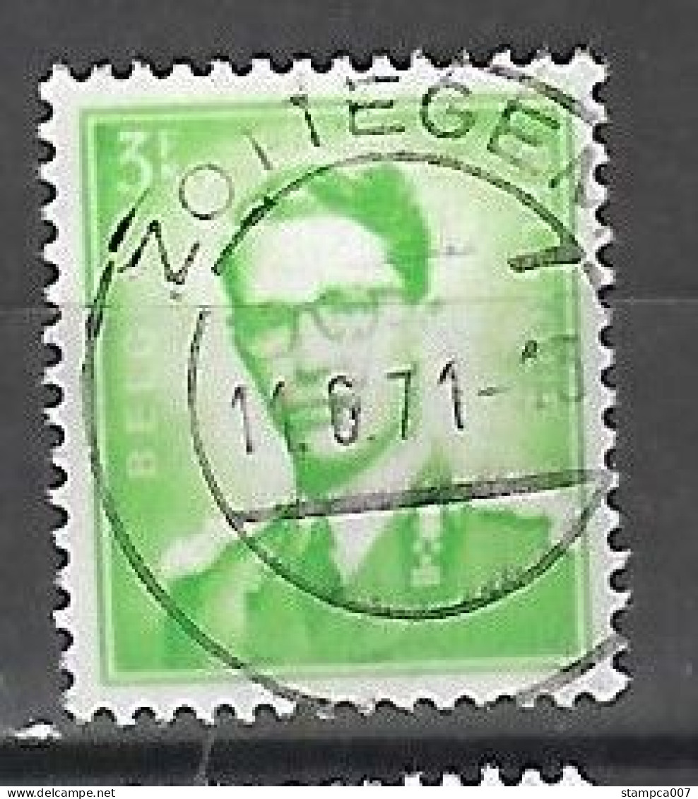 OCB Nr 1068  Centrale Stempel Zottegem - King Roi Koning Boudewijn Baudouin Marchand - 1953-1972 Lunettes