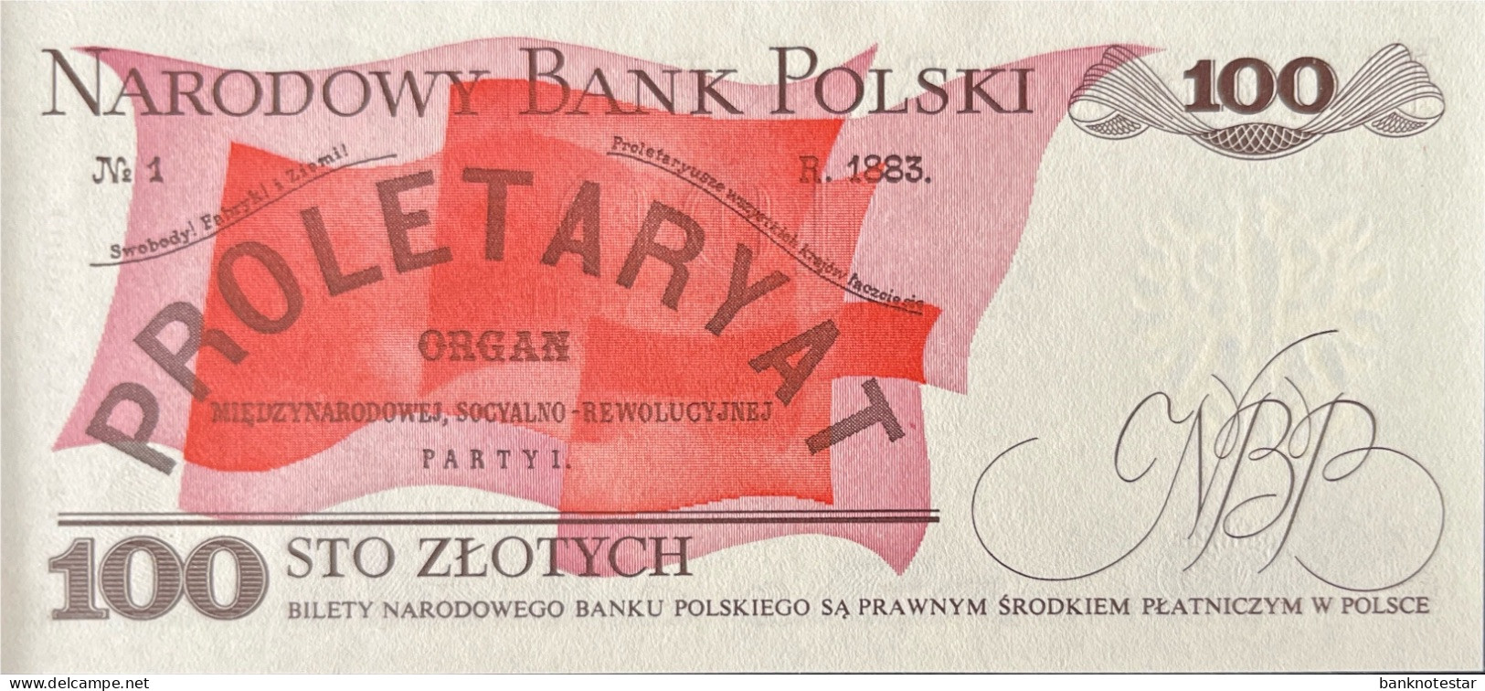 Poland 100 Zloty, P-143d (1.6.1982) - UNC - Polen