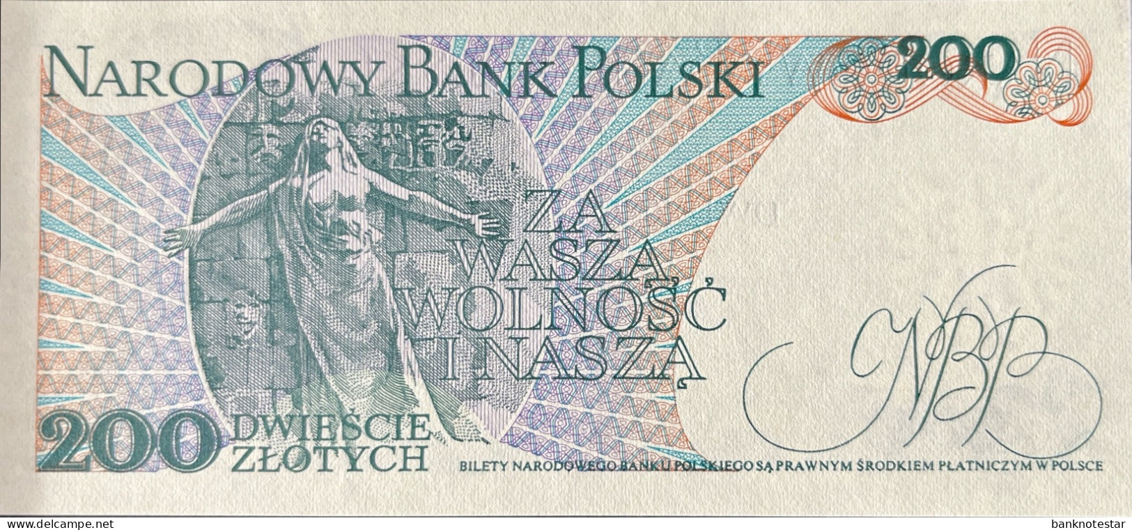 Poland 200 Zloty, P-144c (1.6.1986) - UNC - Pologne