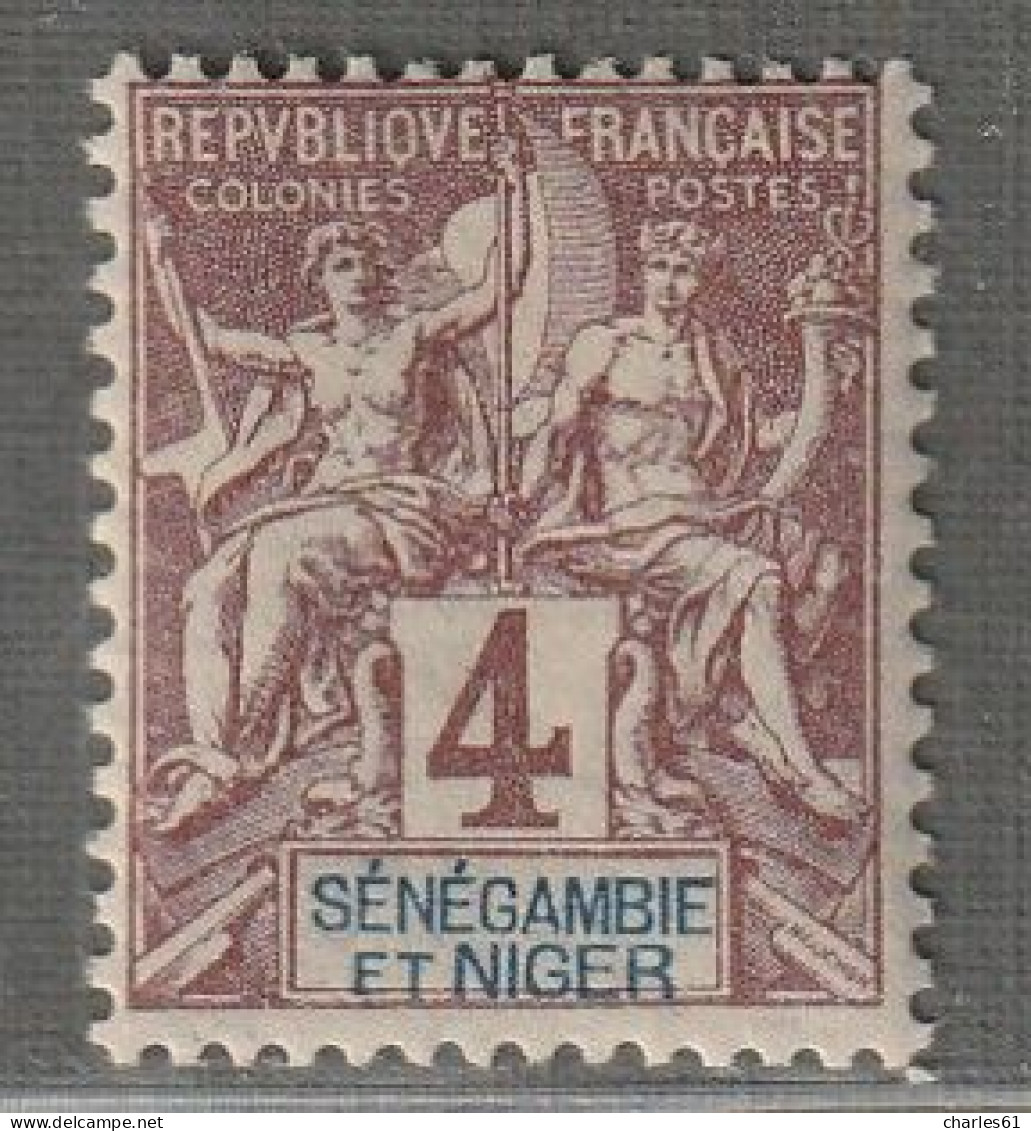 Sénégambie Et Niger - N°3 * (1903) 4c Lilas Brun - Neufs