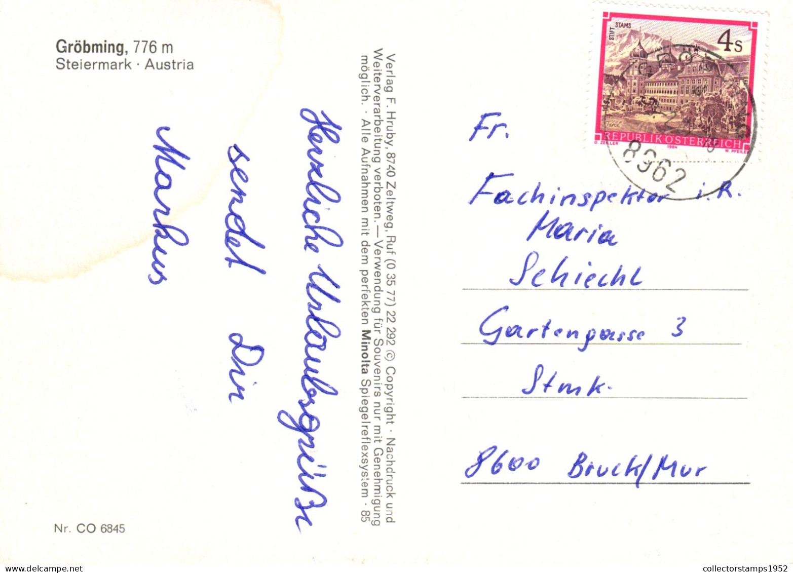 GROBMING, STYRIA, ARCHITECTURE, MOUNTAIN, AUSTRIA,  POSTCARD - Gröbming