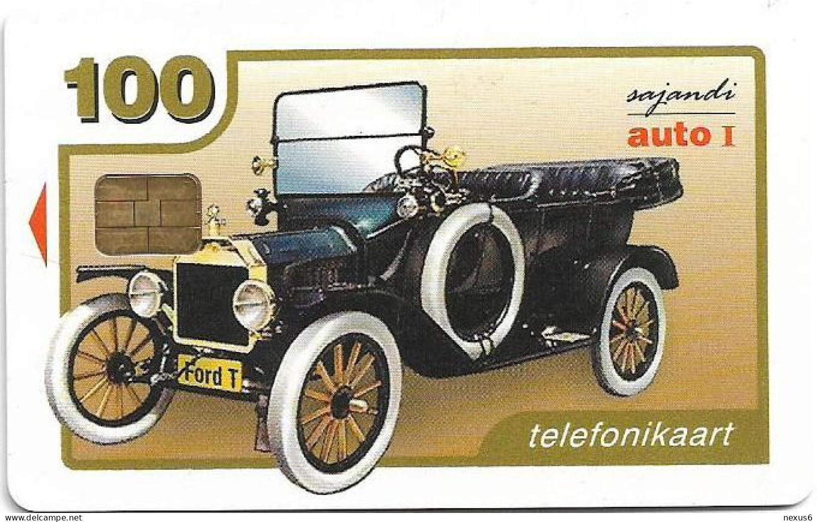 Estonia - Eesti Telefon - Ford T Old Car - 02.2000, 20.000ex, Used - Estonie