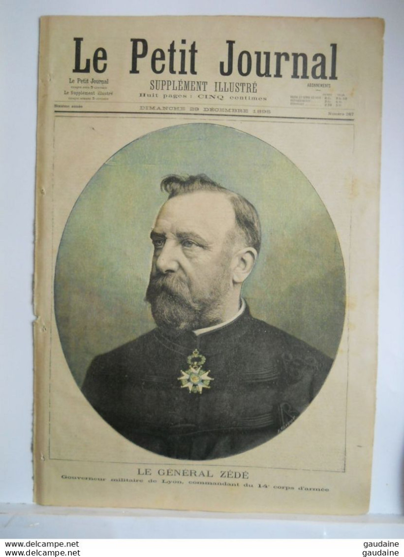 Le Petit Journal N°267 - 29 Déc 1895 - LE GENERAL ZEDE /LE RAS ABYSSIN MAKONNEN Vainqueur Des Italiens à Amba-Alaghi - Le Petit Journal