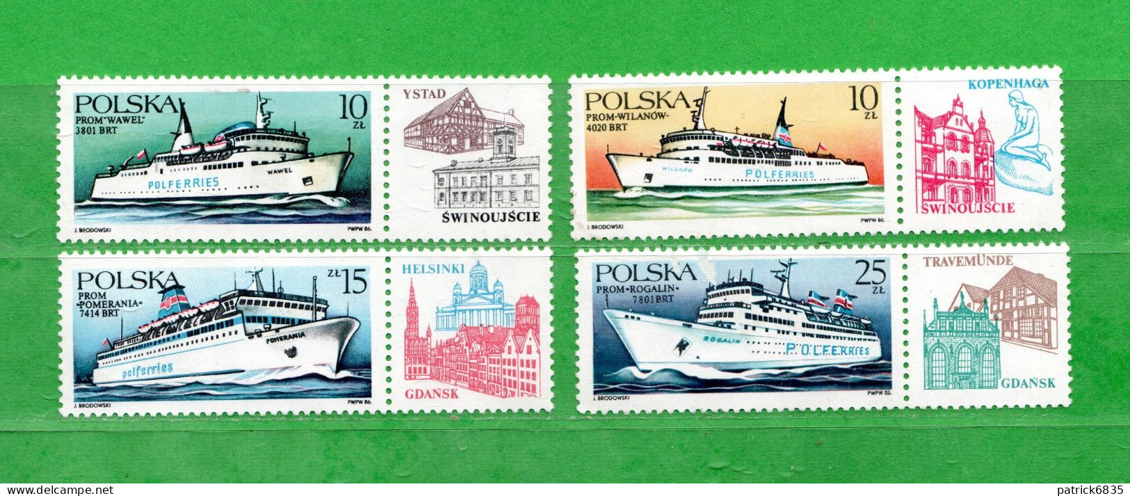 (N) POLONIA  **- 1986 -  BATEAUX -  Yvert. 2839 à 2842.  MNH**.  Come Scansione. - Ungebraucht