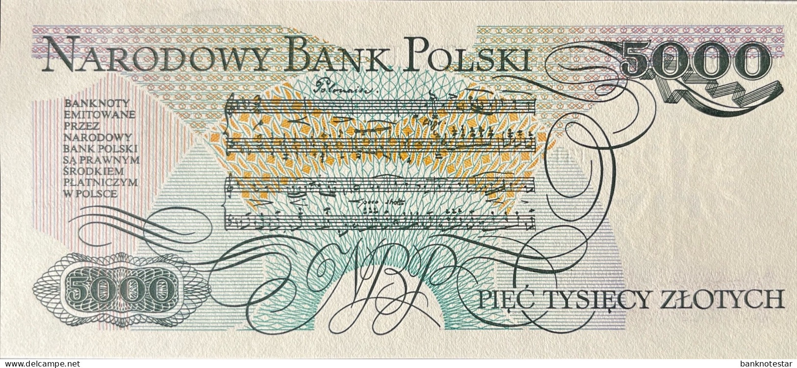 Poland 5.000 Zloty, P-150a (1.6.1982) - UNC - Pologne