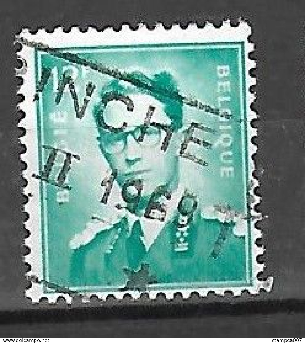 OCB Nr 1371 Centrale Stempel Binche - King Roi Koning Boudewijn Baudouin Marchand - 1953-1972 Glasses