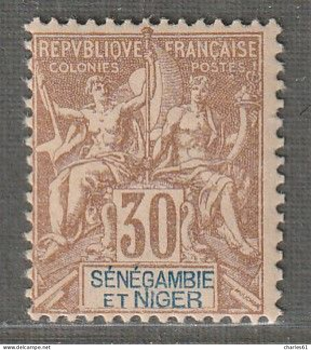 Sénégambie Et Niger - N°9 * (1903) 30c Brun - Nuovi