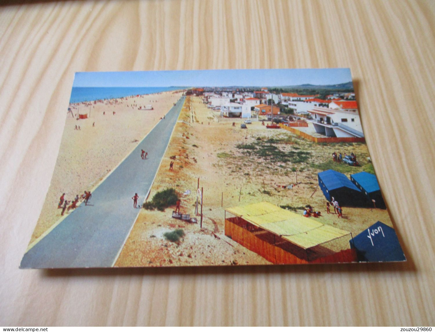 Marseillan-Plage (34).Vue Générale De La Promenade Prise Du Casino - Carte Animée. - Marseillan