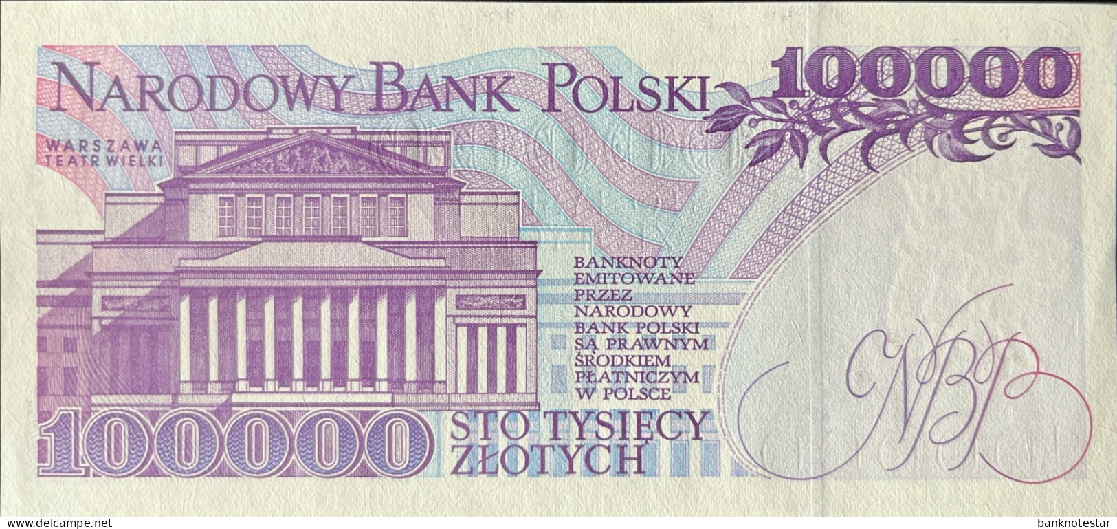 Poland 100.000 Zloty, P-160 (16.11.1993) - UNC - Polonia