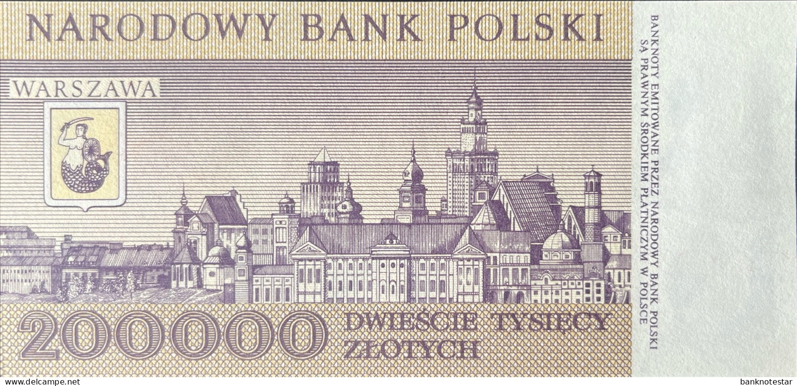 Poland 200.000 Zloty, P-155 (1.2.1989) - UNC - Polonia