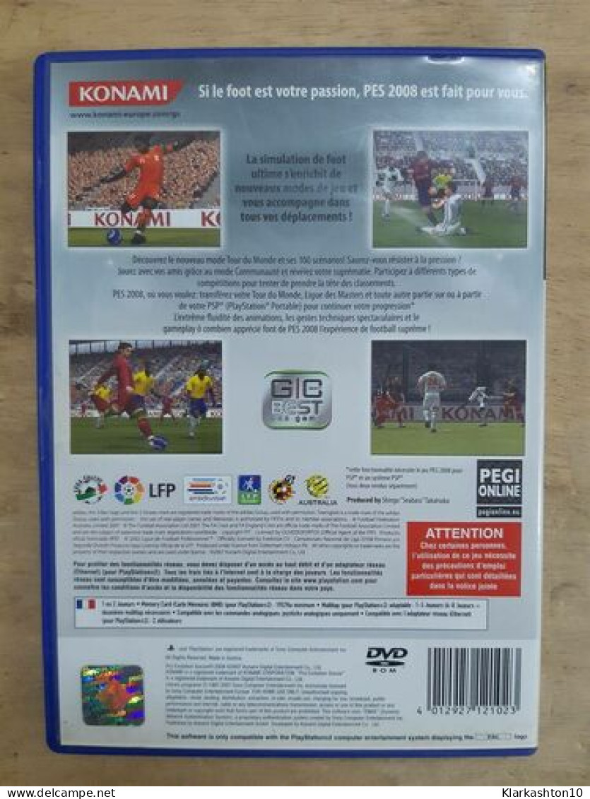 DVD Jeu Vidéo - Pro Evolution Soccer 2008 - Altri & Non Classificati