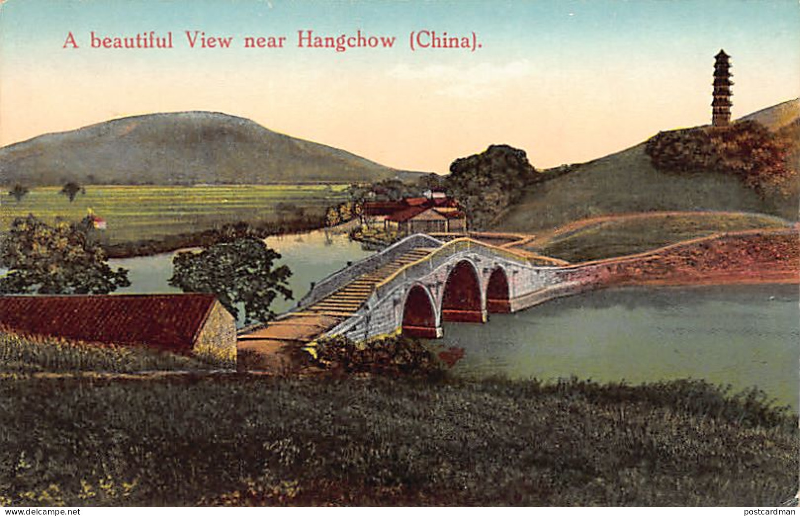 China - A Beautiful View Near Hangchow (Hangzhou) - Publ. The Universal Postcard & Picture Co. 258 - Chine
