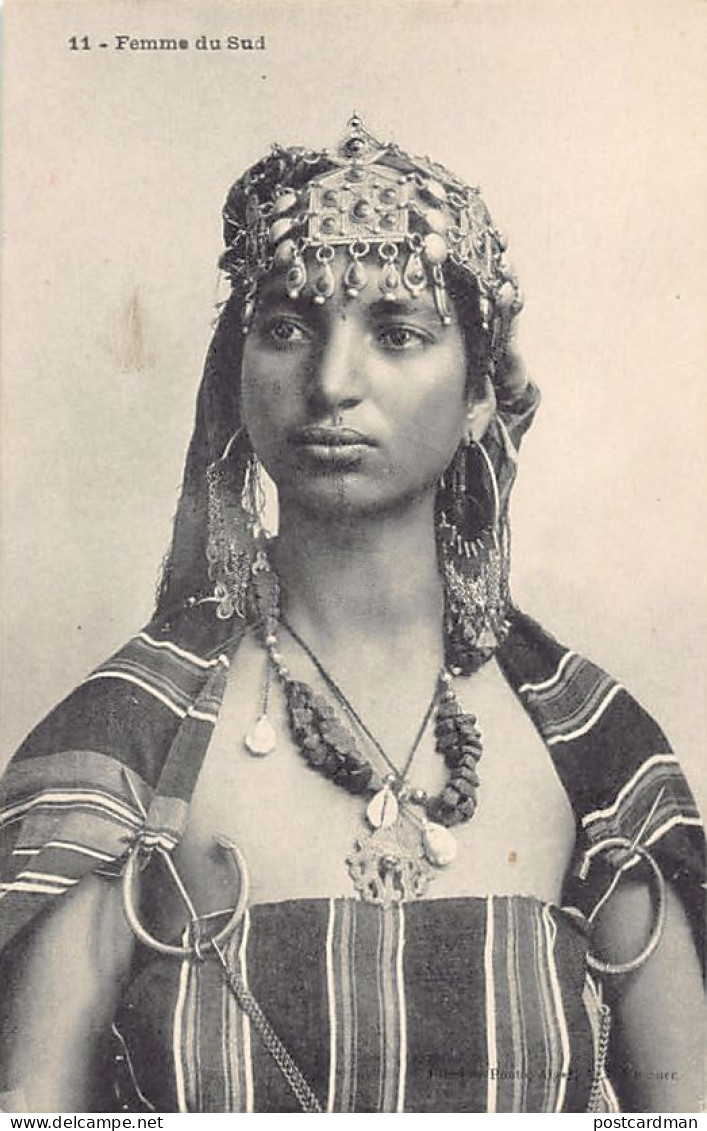 Algérie - Femme Du Sud Parée De Ses Bijoux - Ed. A. Jouve Successeur J. Geiser 1 - Femmes