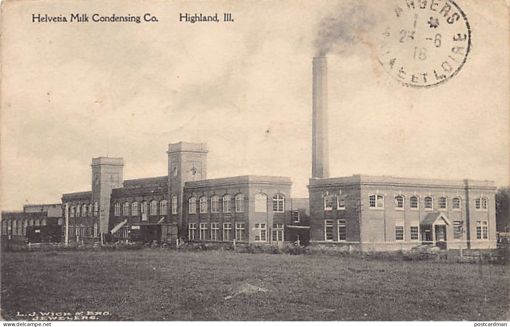 HIGHLAND (IL) Helvetia Milk Condensing Co. - Publ. L.J. Wick  - Other & Unclassified