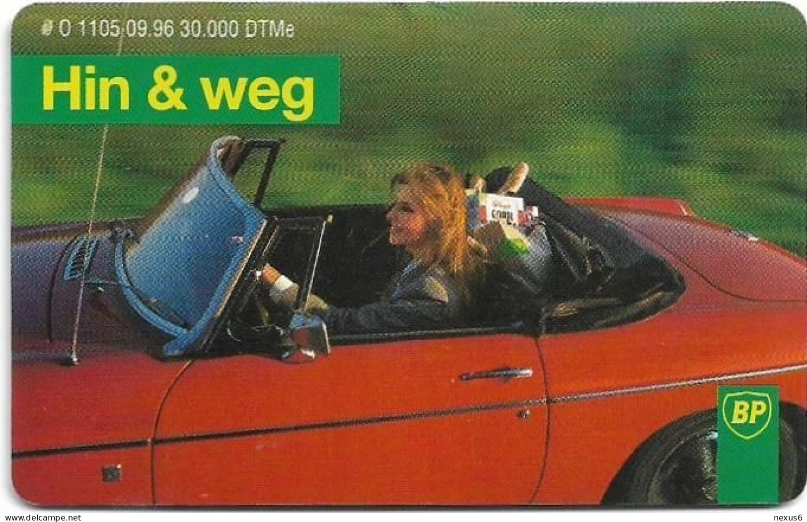 Germany - BP 6 - Hin & Weg - O 1105 - 09.1996, 6DM, 30.000ex, Used - O-Reeksen : Klantenreeksen