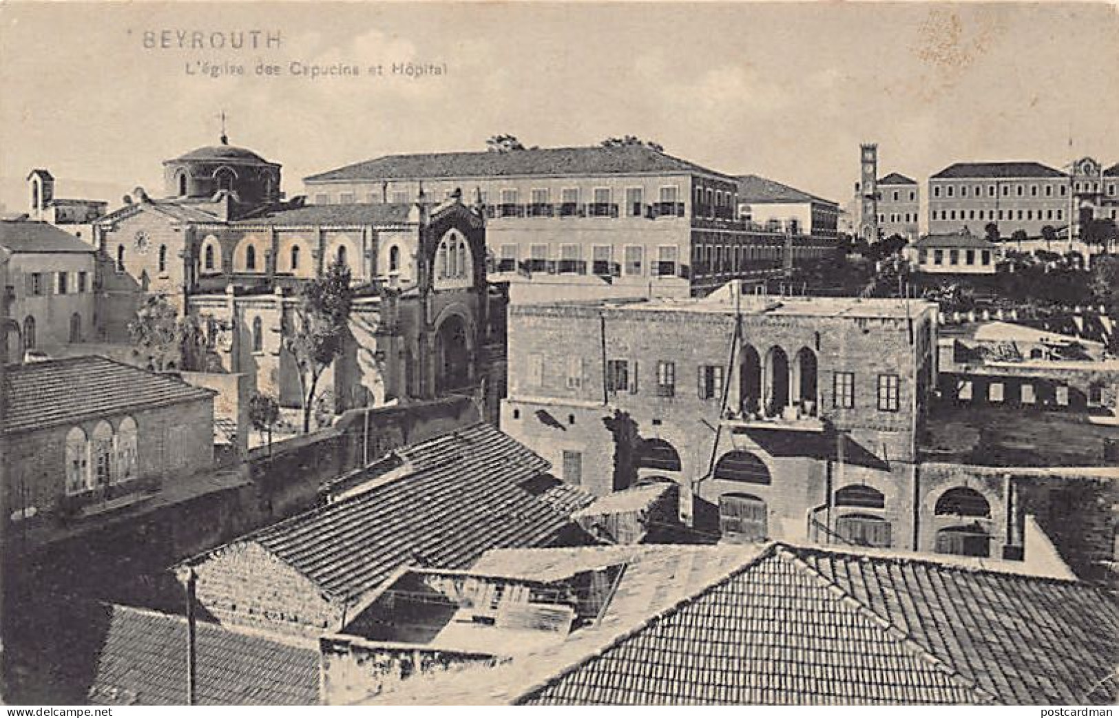 Liban - BEYROUTH - L'église Des Capucins Et Hôpital - Ed. André Terzis & Fils 10 45966 - Libano