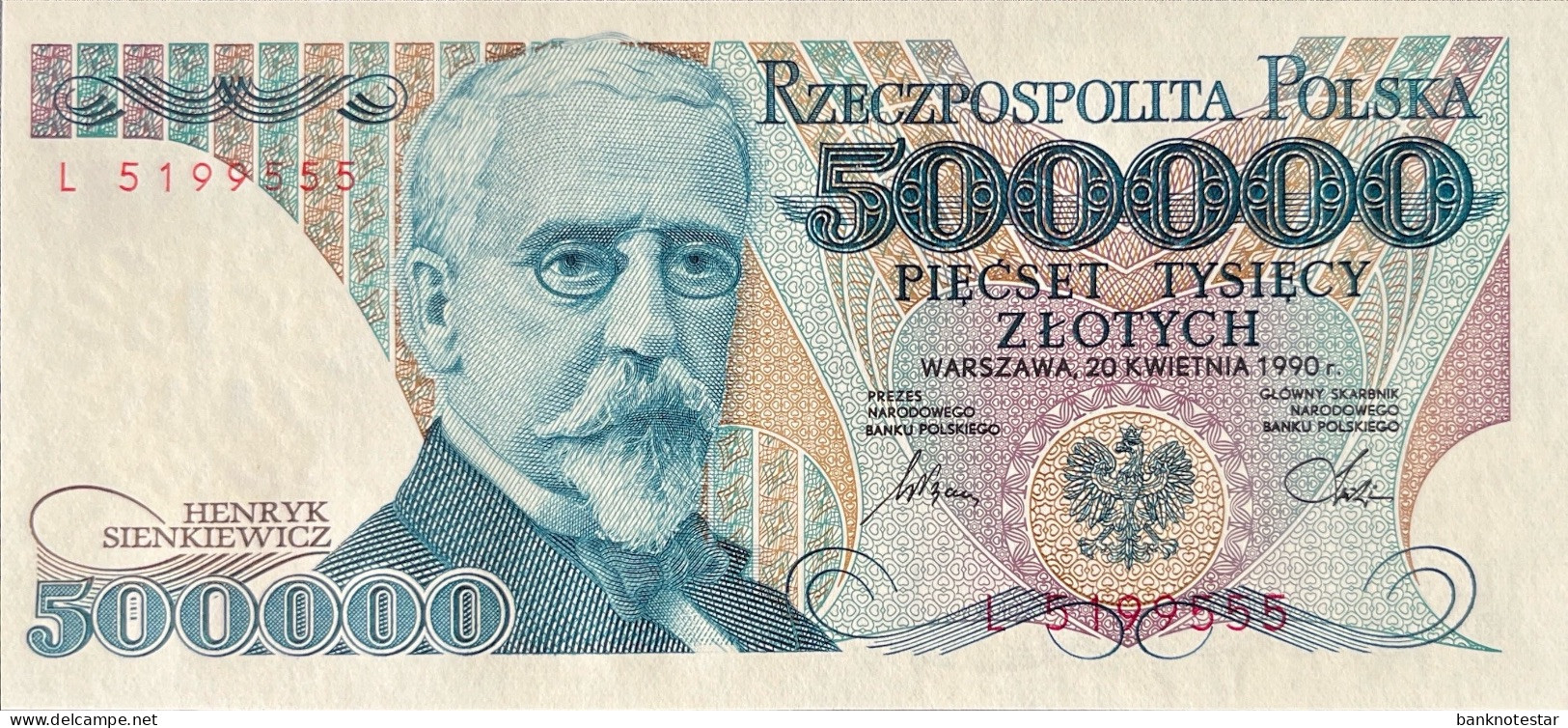 Poland 500.000 Zloty, P-156 (20.4.1990) - UNC - Polen