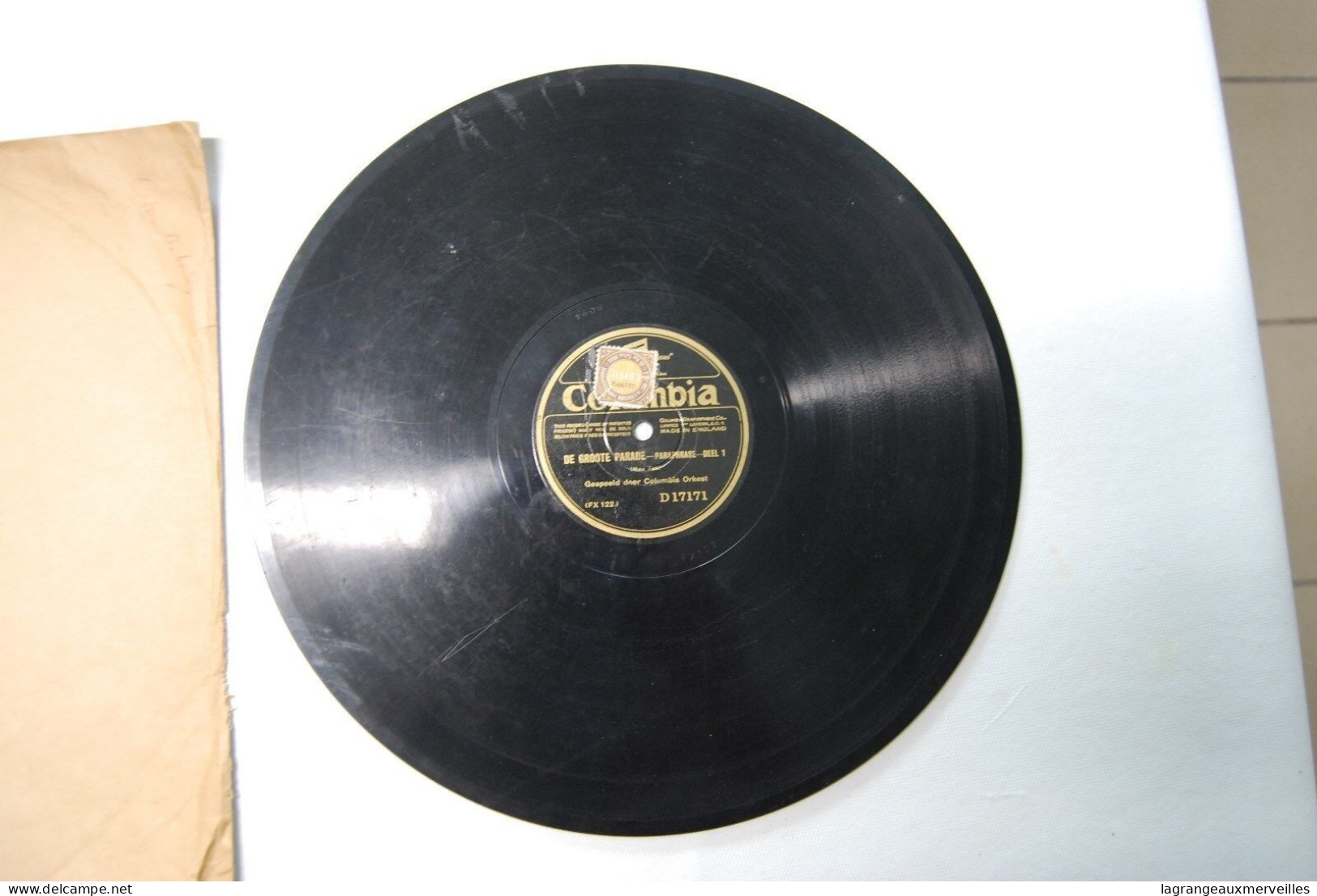 Di2 - Disque - Columbia - De Groote Parade - D17171 - 78 Rpm - Schellackplatten