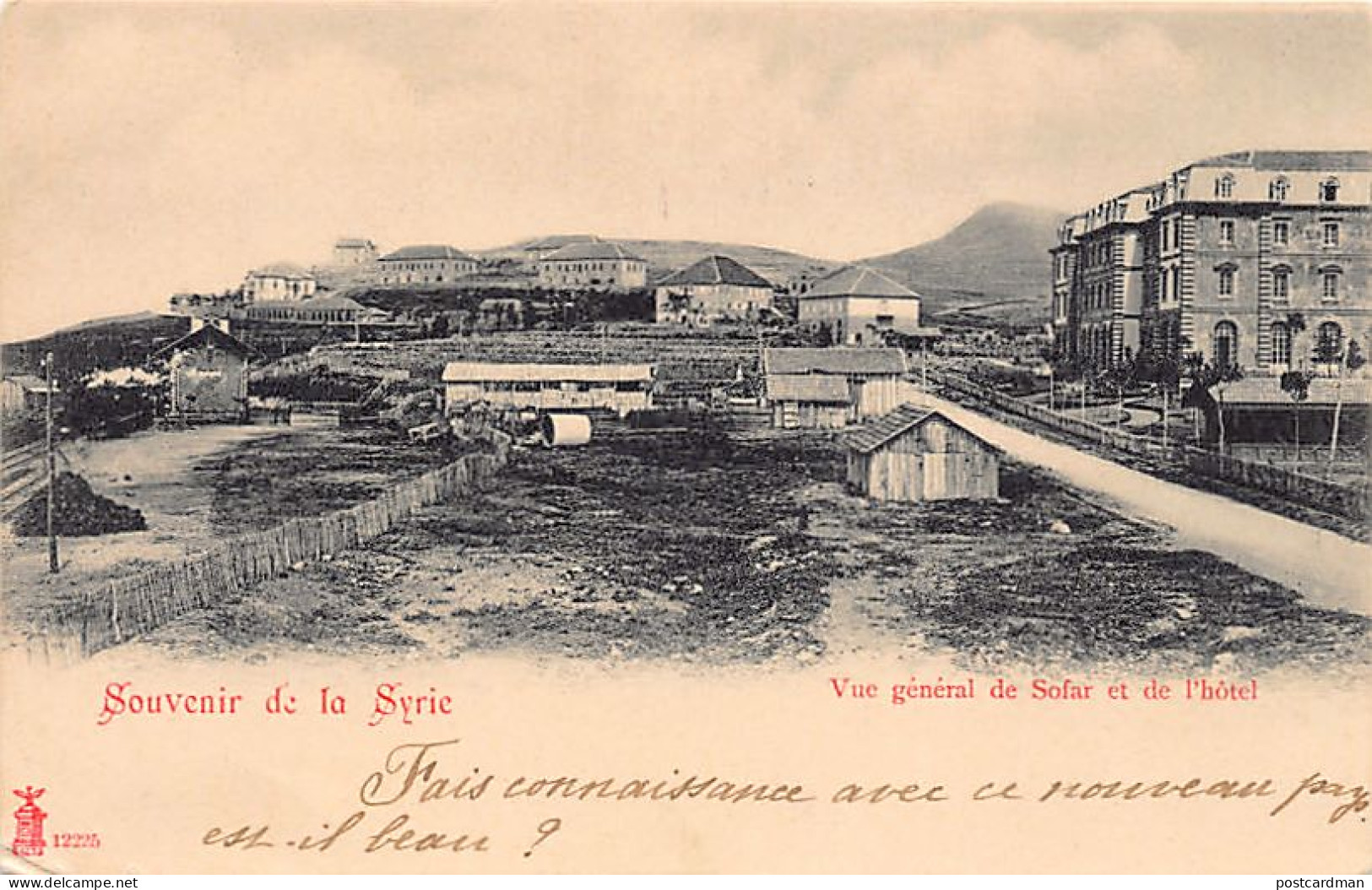 Liban - SOFAR - Vue Générale De Sofar Et De L'Hôtel - Ed. Georges Assir & Co. 12225 - Libano