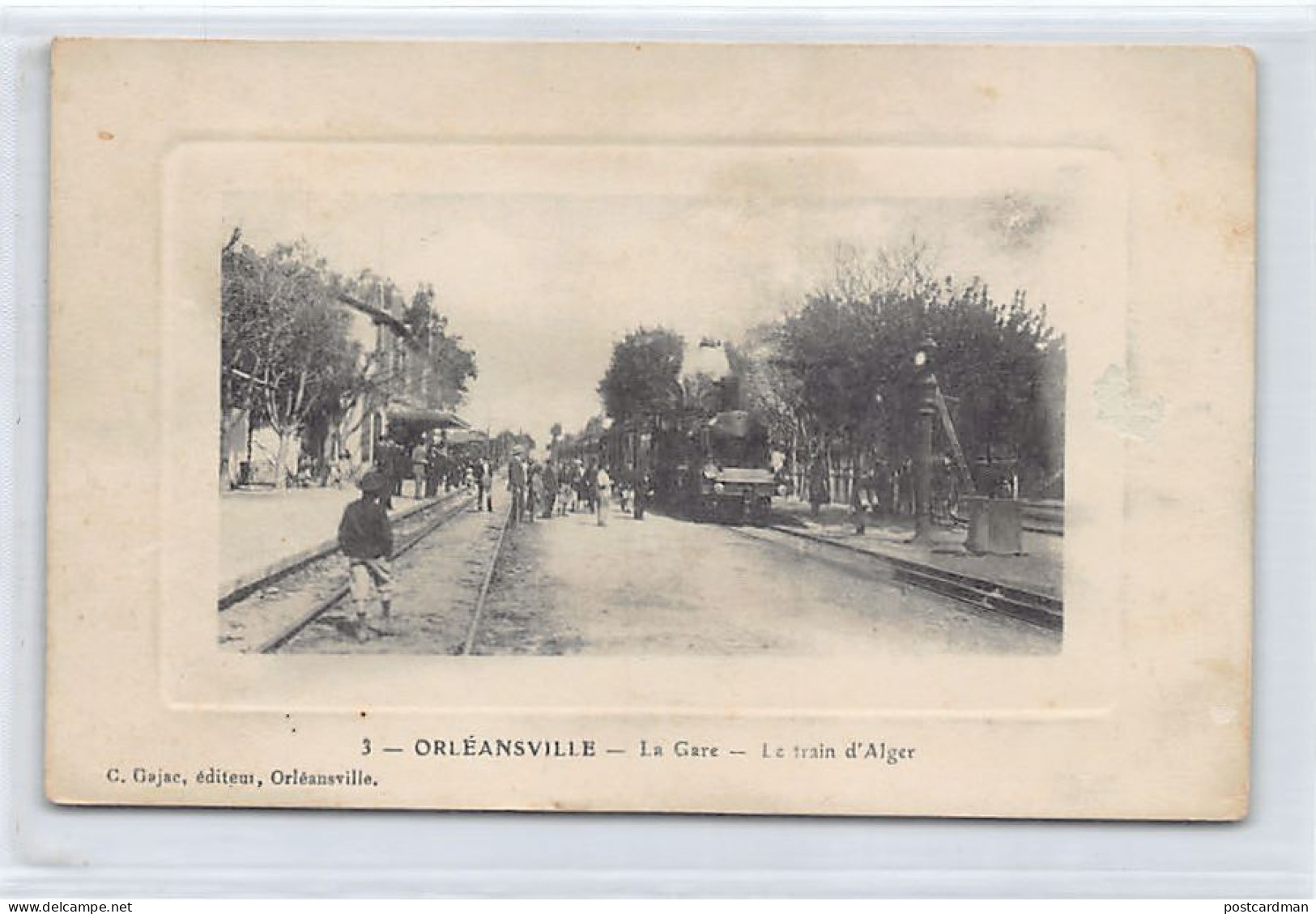 CHLEF Orléansville - La Gare - Le Train D'Alger - Ed. Gajac 3 - Chlef (Orléansville)