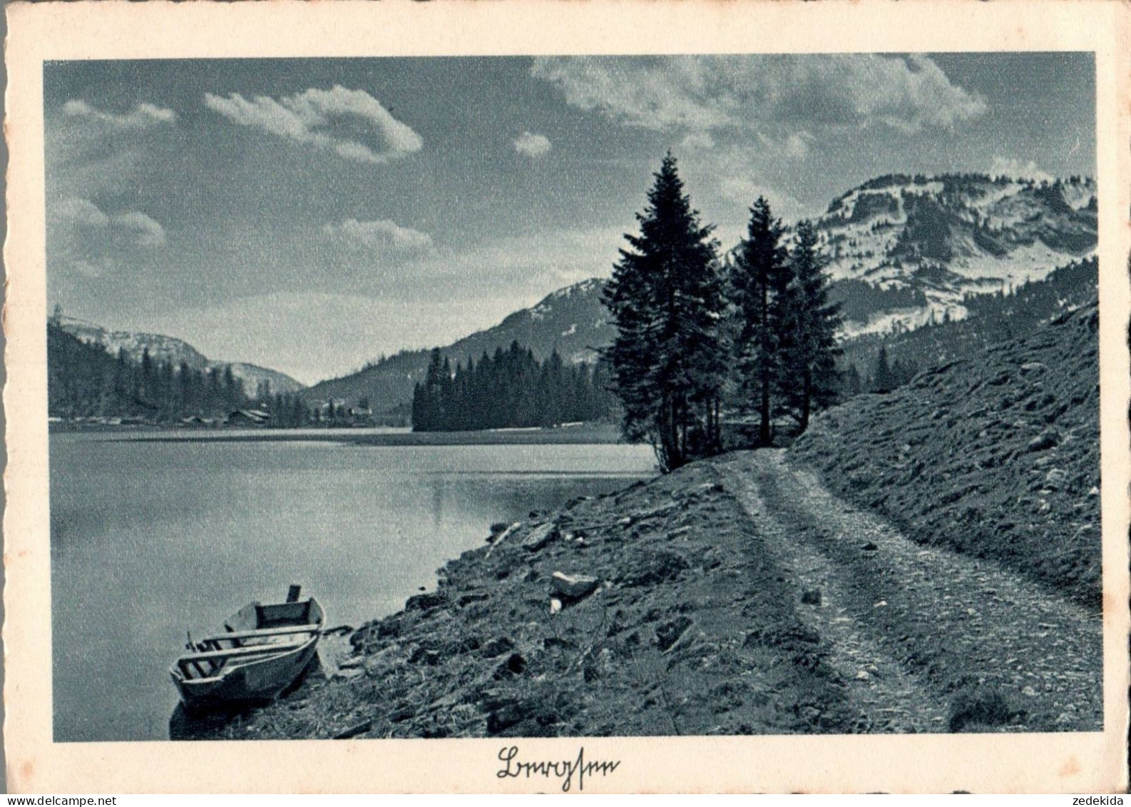 H1386 - Hoffmann Heinrich Foto Künstlerkarte - Bergsee - Selbstverlag - Otros & Sin Clasificación