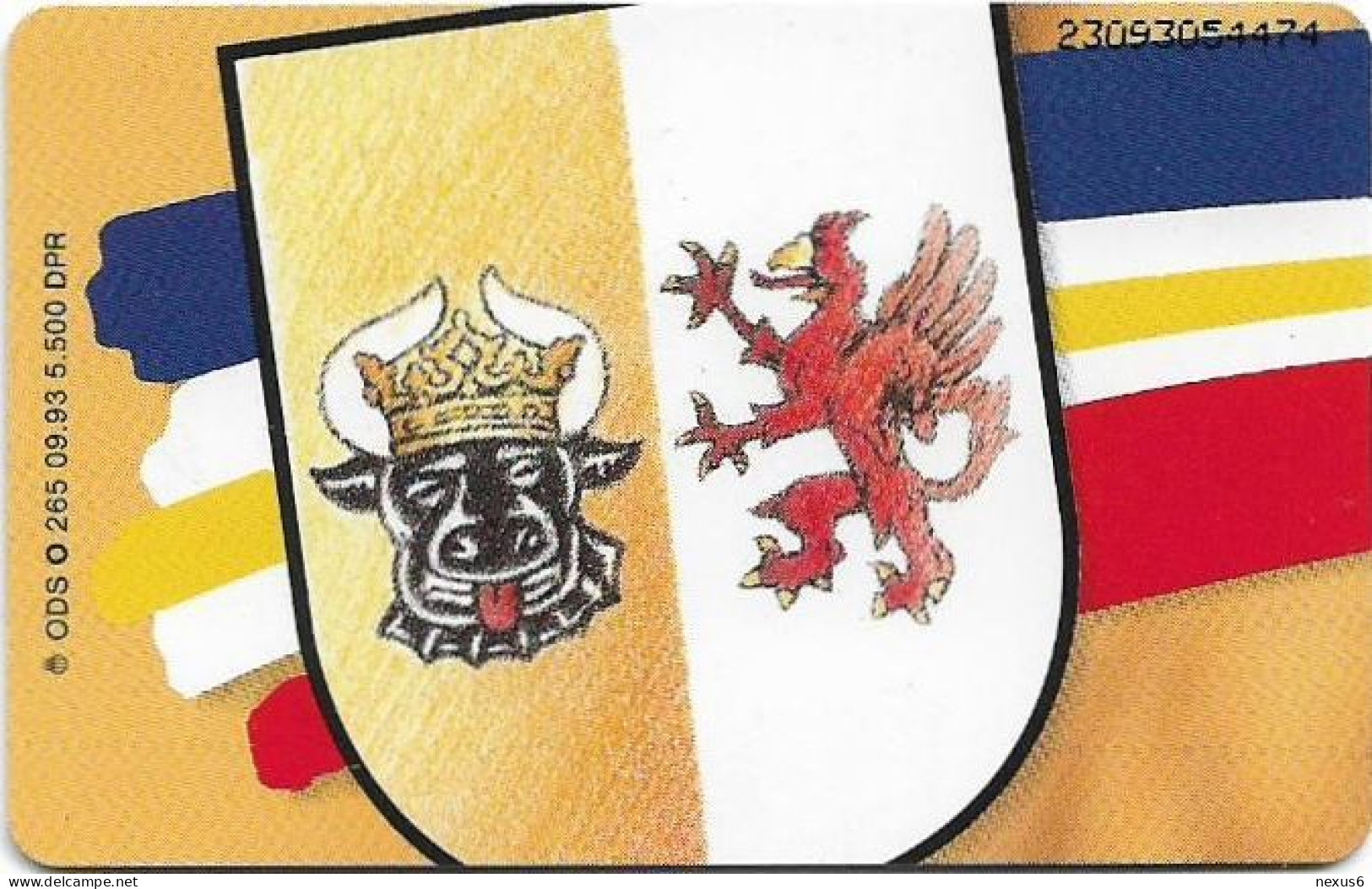 Germany - Wappen Der BRD - Mecklenburg-Vorpommern - O 0265 - 09.1993, 6DM, 5.500ex, Mint - O-Series : Séries Client
