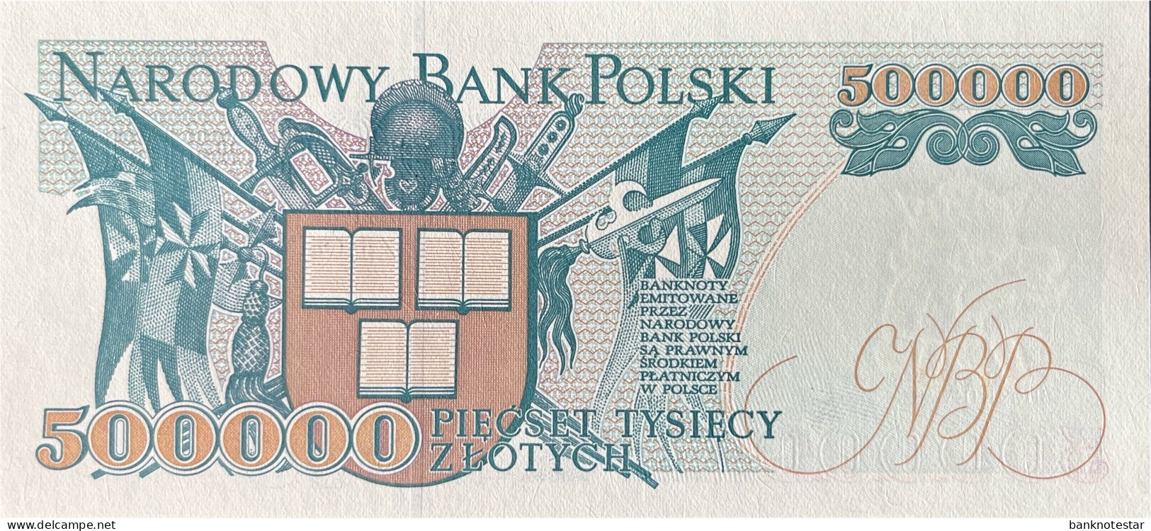 Poland 500.000 Zloty, P-161 (16.11.1993) - UNC - Pologne