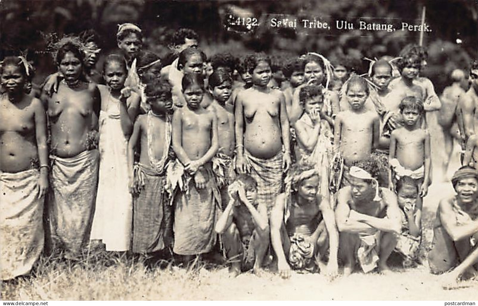 Malaysia - ULU BATANG Perak - ETHNIC NUDE - Sakai Tribe - REAL PHOTO - Publ. Unknown  - Malasia