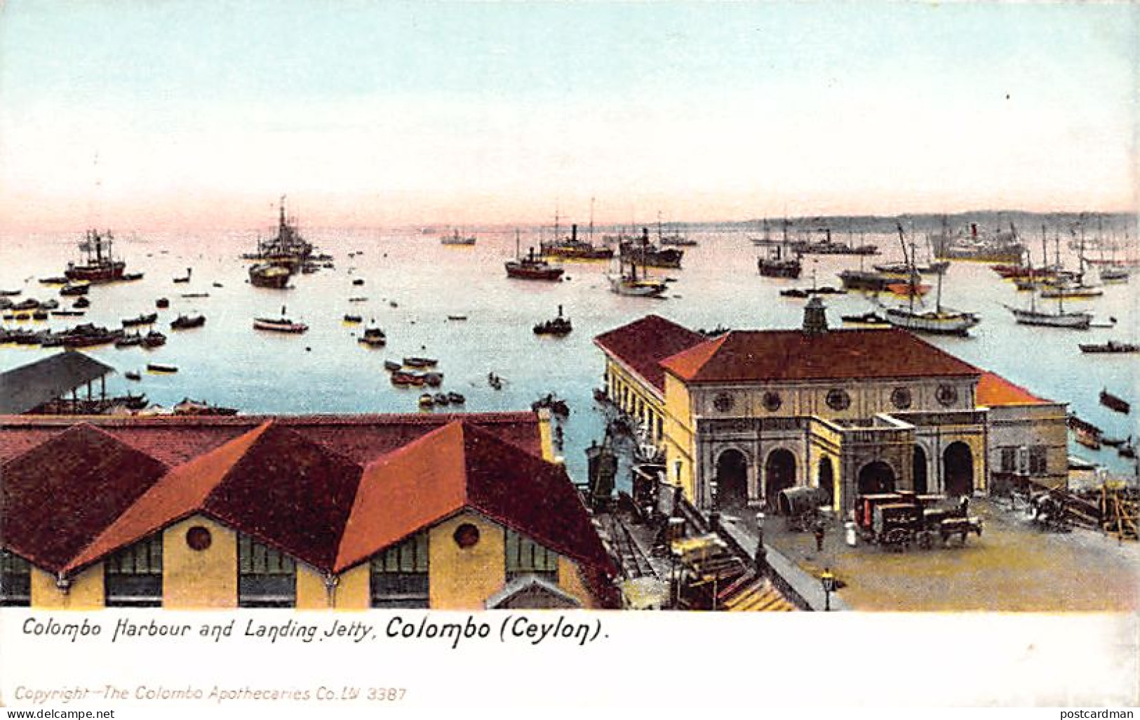 Sri Lanka - COLOMBO - Harbour And Landing Jetty - Publ. The Colombo Apothecaries Co. Ltd. 3387 - Sri Lanka (Ceylon)