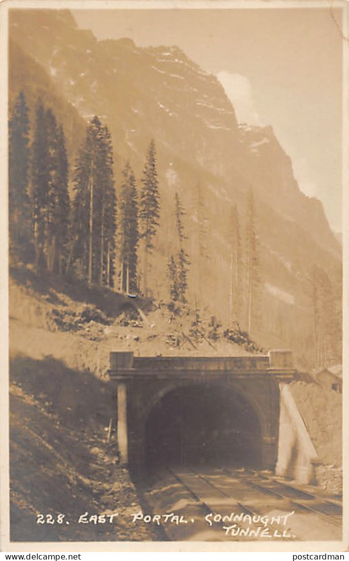 Connaught Tunnel (B.C.) East Portal - Along The Line Of The Canadian Pacific Railway - REAL PHOTO - Publ. Byrin Harmon 2 - Other & Unclassified
