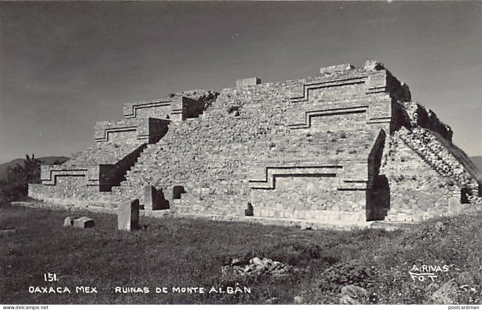 Mexico - OAXACA - Ruinas De Monte Alban - REAL PHOTO - Ed. A. Rivas 151 - México