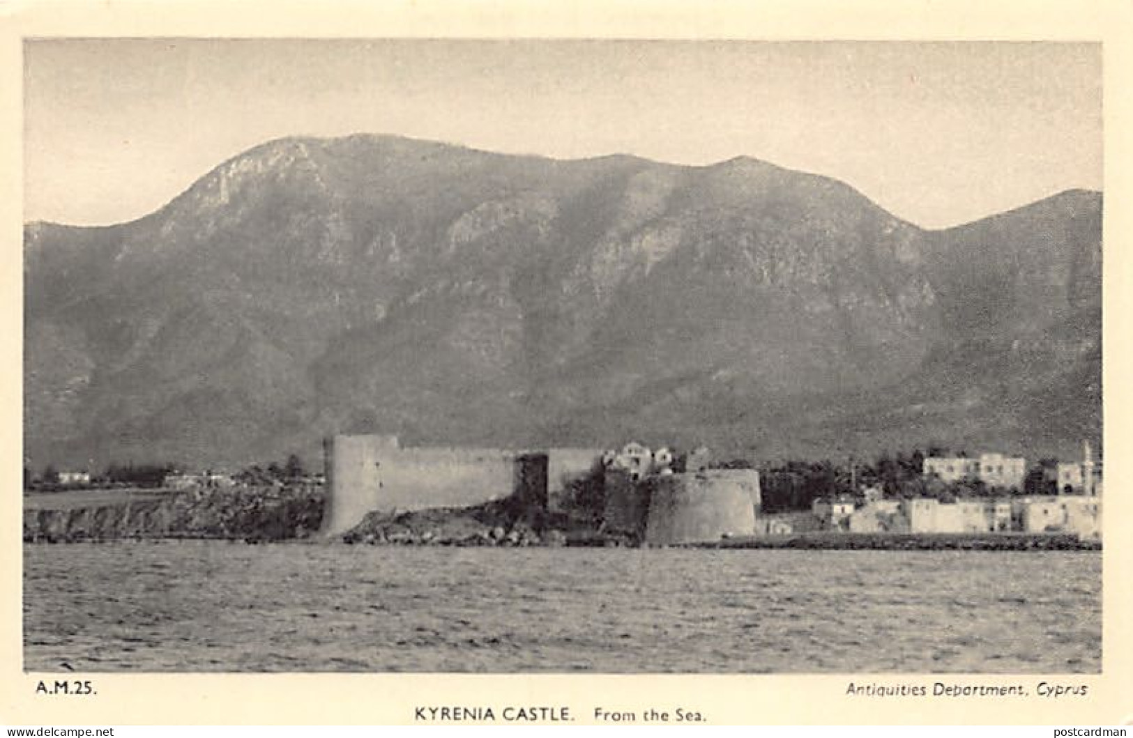 Cyprus - Kyrenia Castle From The Sea - Publ. Antiquities Dept. A.M. 25 - Chypre