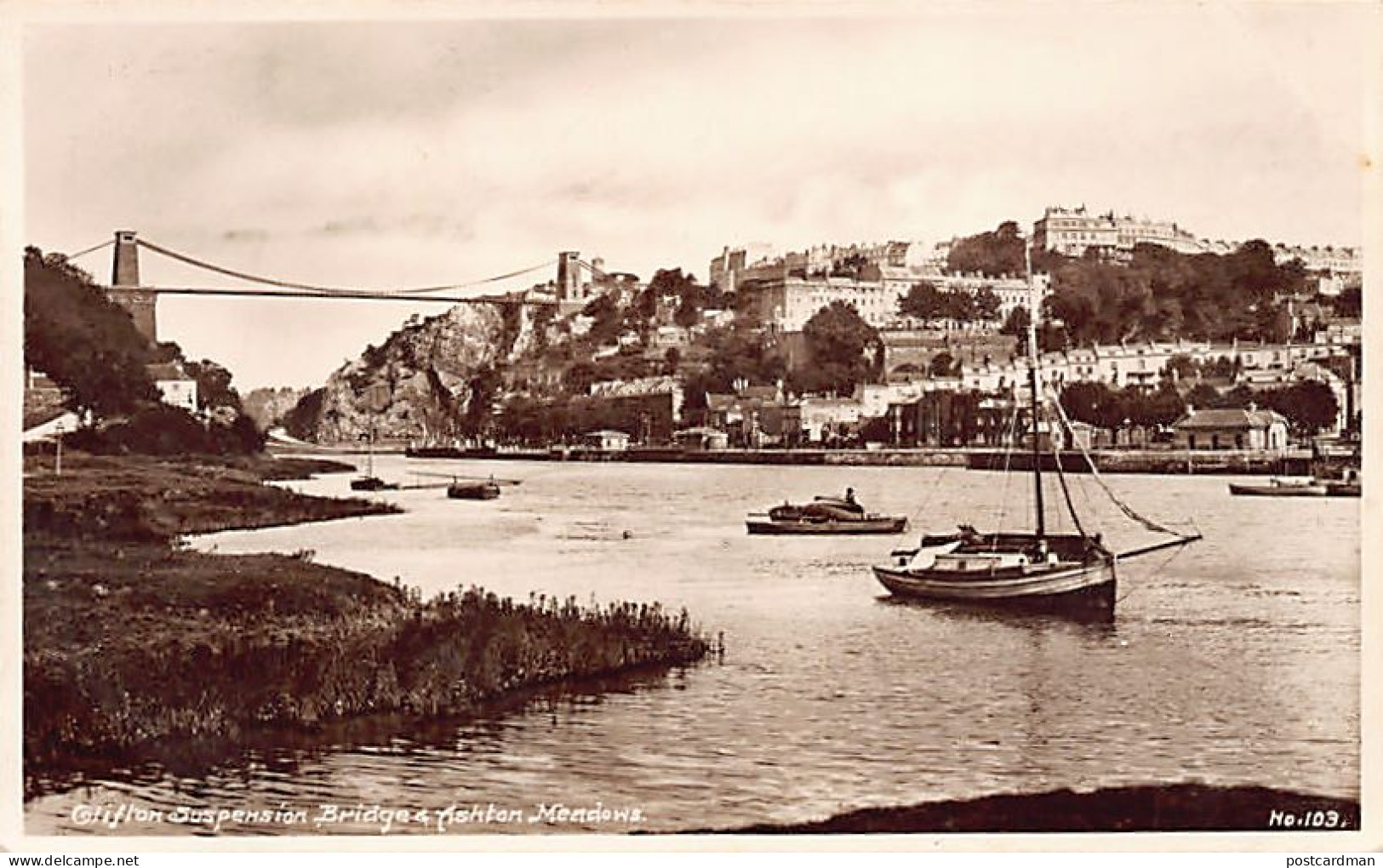 England - CLIFTON Suspension Bridge &amp; Fishton Meadows - Autres & Non Classés