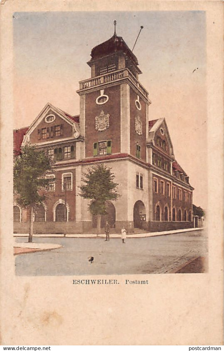 Eschweiler (NW) Postamt. Verlag Jacob Krapohl Mönchengladbach Bismarckstra. 69 - Eschweiler