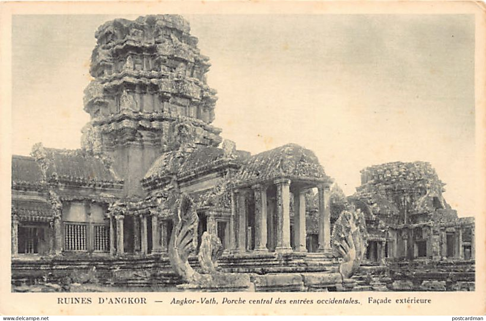 Cambodge - Ruines D'Angkor - Angkor-Vath, Porche Central Des Entrées Occidentales - Ed. Nadal 7 - Kambodscha