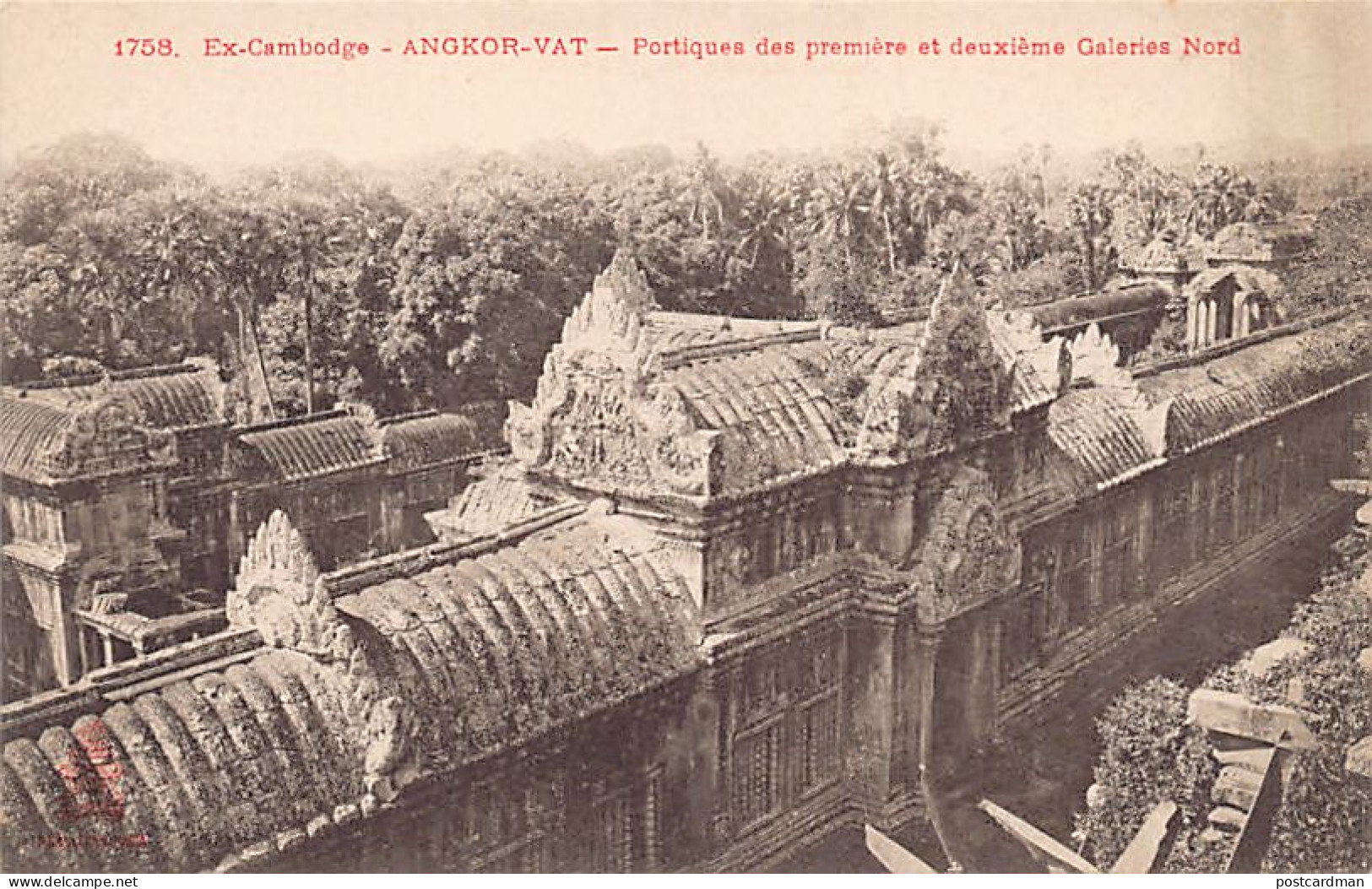 Cambodge - ANGKOR VAT - Portiques - Ed. P. Dieulefils 1758 - Cambodge