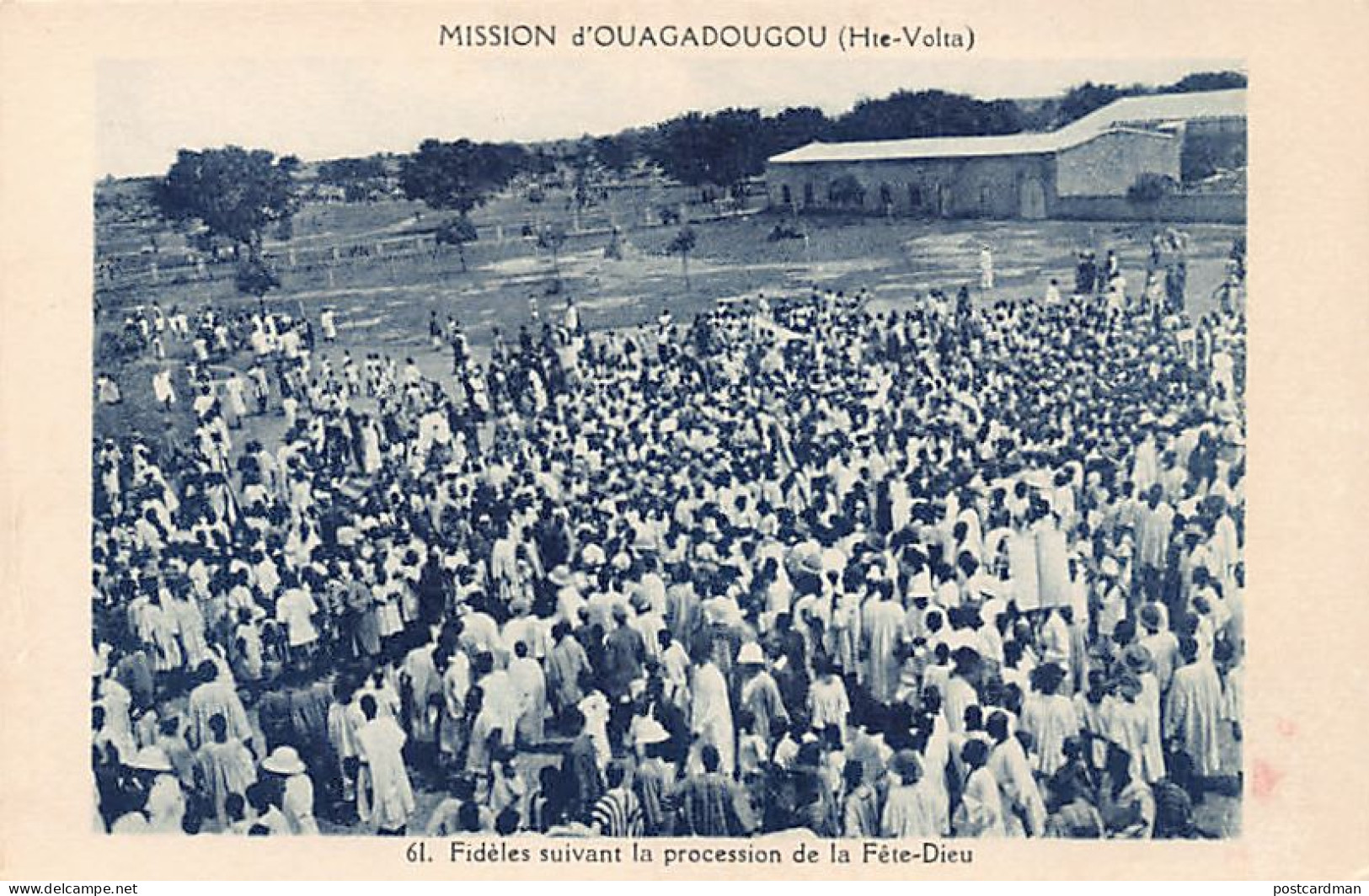 Burkina Faso - Fidèles Suivant La Procession De La Fête-Dieu - Ed. Mission D'Ouagadougou 61 - Burkina Faso